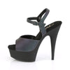DELIGHT-609REFL Plateau Sandaletten Grün/Schwarz | Pleaser