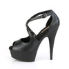 DELIGHT-621 Plateau Sandaletten Schwarz von Pleaser – Ansicht 3