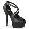 DELIGHT-621 Plateau Sandaletten Schwarz von Pleaser