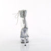 DELIGHT-624RS-02 - Plateau High Heel Sandaletten - Transparent mit Strass von Pleaser – Ansicht 4