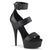 DELIGHT-629 - Plateau High Heel Sandaletten - Schwarz Matt | Pleaser