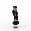 DELIGHT-641 Sandaletten Plateauschuhe Schwarz Glitzer von Pleaser – Ansicht 2