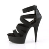 DELIGHT-659 Plateau Sandaletten Schwarz | Pleaser