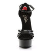 DELIGHT-662 Plateau Sandaletten schwarz | Pleaser