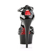 DELIGHT-662 Plateau Sandaletten schwarz | Pleaser