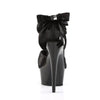 DELIGHT-668 Plateau Sandaletten Satin Black | Pleaser