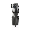 DELIGHT-670-3 Plateau Sandaletten Schwarz | Pleaser