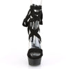 DELIGHT-671 Plateau Sandaletten - Schwarz | Pleaser SALE