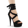 DELIGHT-671 Plateau Sandaletten - Schwarz | Pleaser SALE