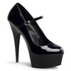 DELIGHT-687 Plateau Pumps Schwarz Lack | Pleaser
