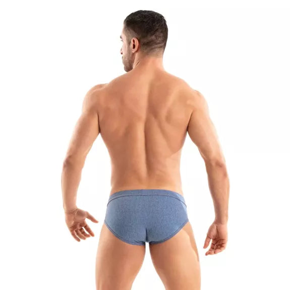 Badehose Denim-Optik - stylisch, schnell trocknend & robust, Blau | TOF Paris