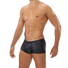 Schwarze Kunstleder Boxershorts im sexy Fetish Stil von TOF Paris – Ansicht 4