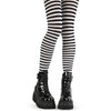 DH440 Gestreifte Strumpfhose Schwarz-Weiß (1 Paar) von Demonia