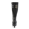 DIVINE-2018 Stiefel Schwarz Matt von Pleaser Pink Label – Ansicht 4