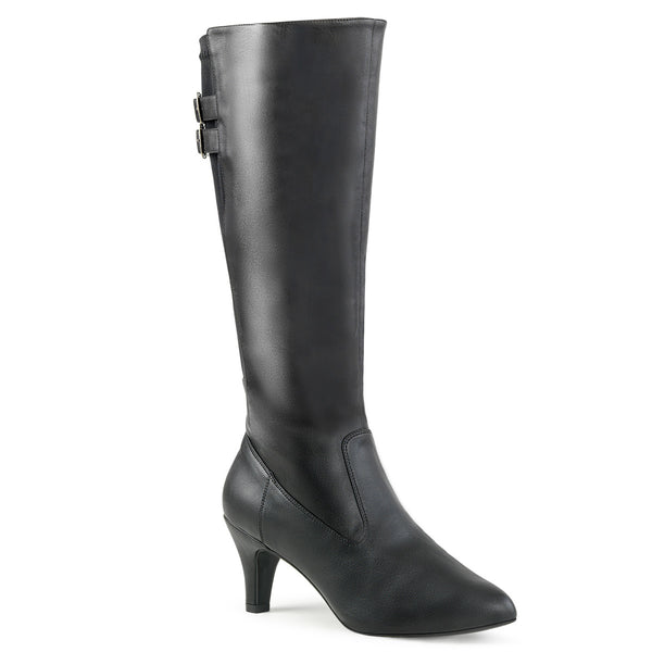 DIVINE-2018 Stiefel Schwarz Matt von Pleaser Pink Label
