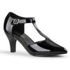 DIVINE-415 Pumps Schwarz Lack von Pleaser Pink Label