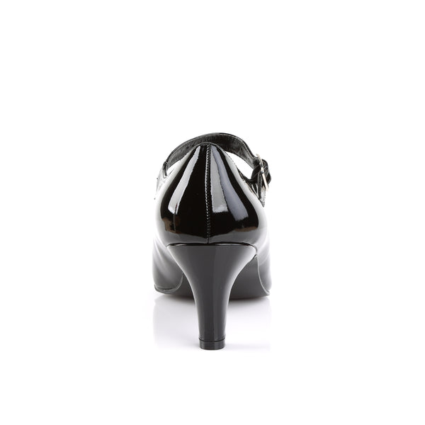 DIVINE-440 Mary Jane Pumps Lack Schwarz | Pleaser Pink Label SALE