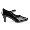 DIVINE-440 Mary Jane Pumps Lack Schwarz | Pleaser Pink Label SALE