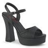 DOLLY-09 Plateau High Heel Sandaletten Schwarz Matt | DemoniaCult