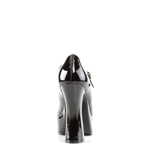 DOLLY-50 Plateau Pumps Schwarz Lack von DemoniaCult – Ansicht 4