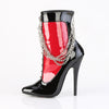 DOMINA-1033 Stiefelette - Rot/Schwarz von Devious – Ansicht 3