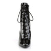 DREAM-1020 Stiefeletten Schwarz Lack von Pleaser Pink Label – Ansicht 2