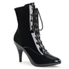 DREAM-1020 Stiefeletten Schwarz Lack | Pleaser Pink Label