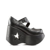DYNAMITE-03 Plateau Pumps schwarz | DemoniaCult