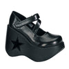DYNAMITE-03 Plateau Pumps schwarz | DemoniaCult