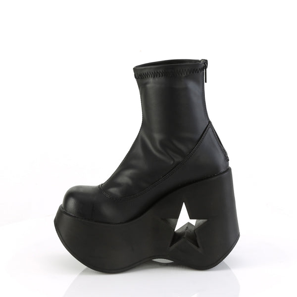 DYNAMITE-100 Plateau Stiefeletten schwarz matt Stern von DemoniaCult – Ansicht 3
