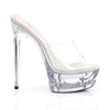 ECLIPSE-601 Plateau Pantoletten Transparent | Pleaser