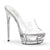ECLIPSE-601 Plateau Pantoletten Transparent | Pleaser