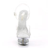 ECLIPSE-608GT Plateau Sandaletten | Silber | Pleaser