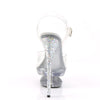 ECLIPSE-608GT Plateau Sandaletten | Silber | Pleaser