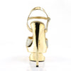 ECLIPSE-619G Plateau Sandaletten - Gold/Glitter | Pleaser