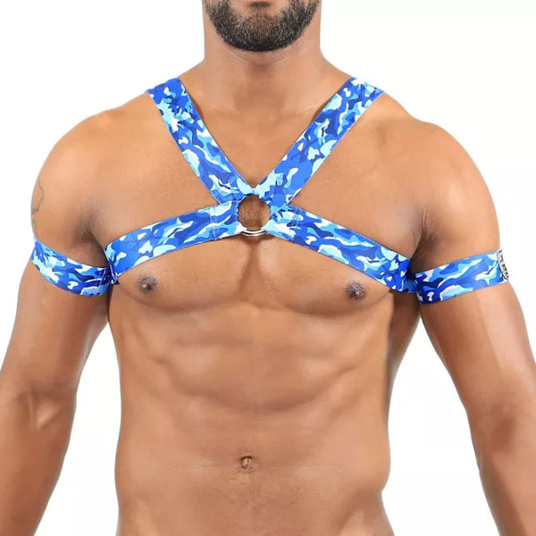 Blaues Elastic-Harness von TOF Paris – Ansicht 2