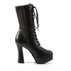 ELECTRA-1020 Plateau Stiefeletten Schwarz Matt | Pleaser