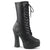 ELECTRA-1020 Plateau Stiefeletten Schwarz Matt | Pleaser
