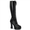 ELECTRA-2023 Plateau Stiefel Schwarz | Pleaser