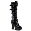 ELECTRA-2042 Plateau Stiefel Schwarz | Pleaser