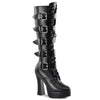 ELECTRA-2042 Plateau Stiefel Schwarz Matt | Pleaser