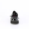 EMILY-23 Plateau Schuhe Schwarz Lack von DemoniaCult – Ansicht 2