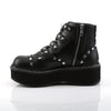 EMILY-315 Plateau Stiefeletten Schnallen schwarz matt Gothic von DemoniaCult – Ansicht 3