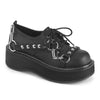EMILY-32 Plateau Schuhe Schwarz Matt von DemoniaCult