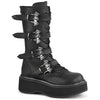 EMILY-322 Plateau Stiefel - Schwarz | DemoniaCult