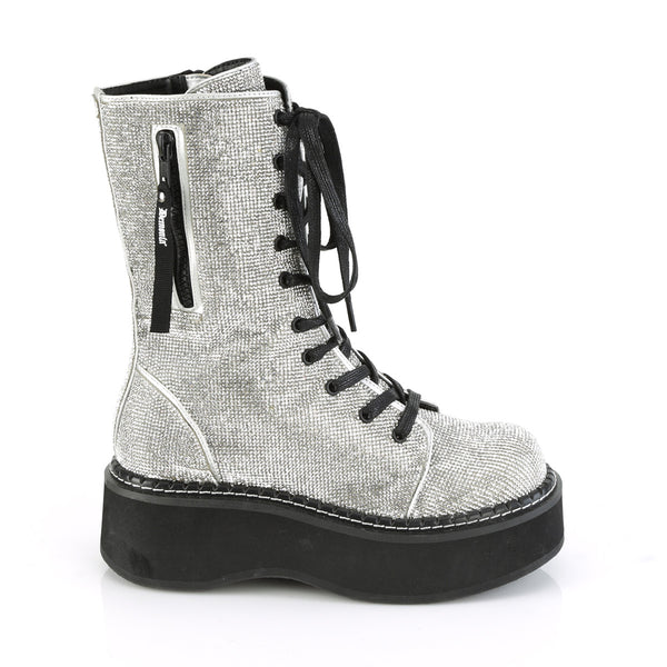 EMILY-362 Plateau Stiefel Schnürung prisma mehrfarbig | DemoniaCult SALE