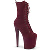 ENCHANT-1040 Plateau Stiefeletten - Bordeaux Rot | Pleaser
