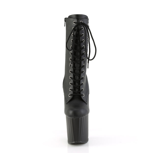 ENCHANT-1040PK Plateau Stiefeletten - Schwarz Matt von Pleaser – Ansicht 2