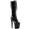 ENCHANT-2023 Plateau Stiefel - Schwarz Lack von Pleaser