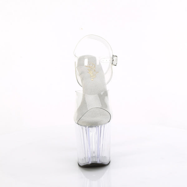 ENCHANT-708 Plateau Sandaletten - Transparent von Pleaser – Ansicht 2